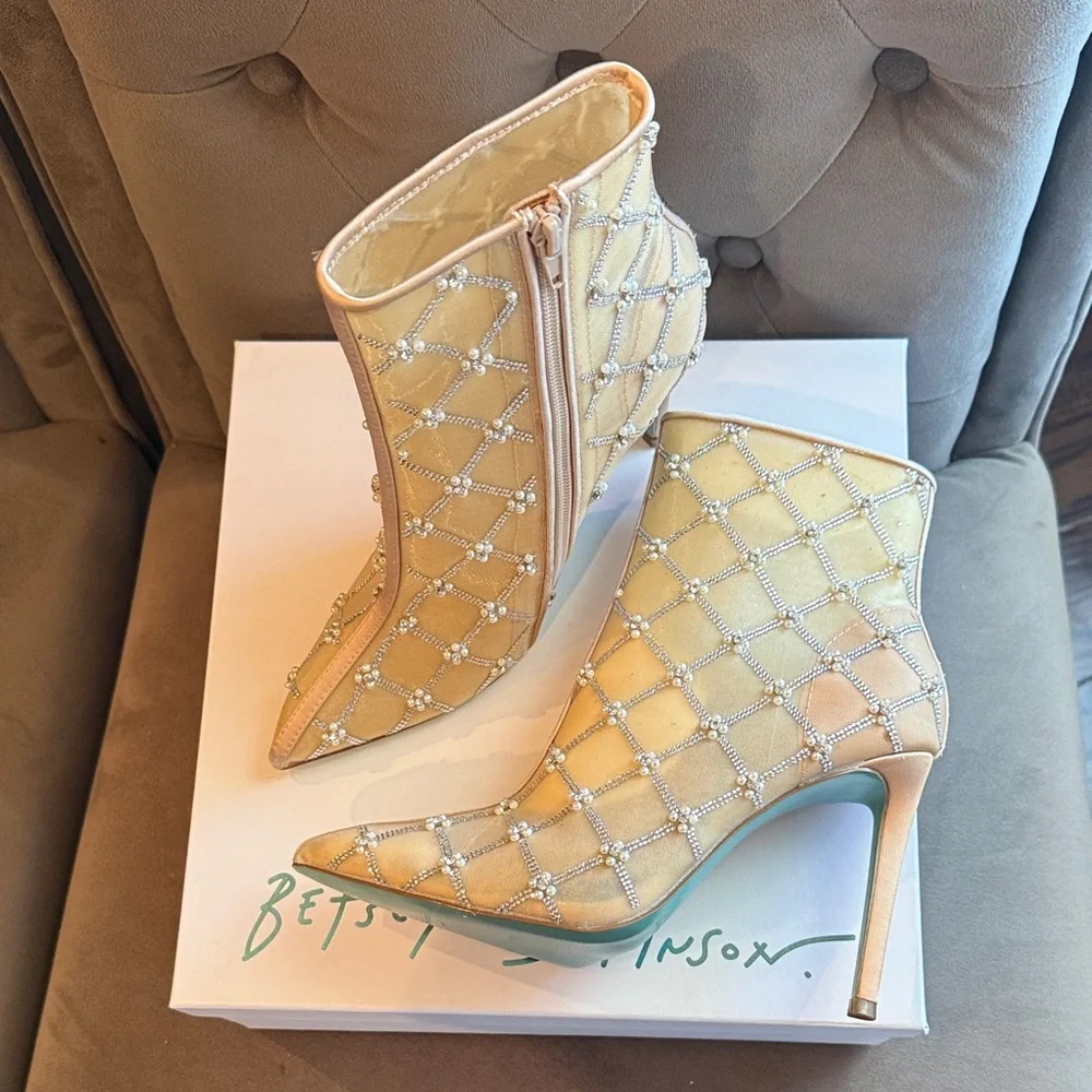 🔻Betsey Johnson Larkk Women's Stiletto Boots/Booties | Size 8 | NWB - Picture 7 of 8